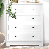 Living Fusion White Aurora 5 Drawer Chest