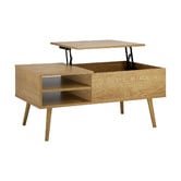 Living Fusion Malvar Rectangular Lift-Top Coffee Table