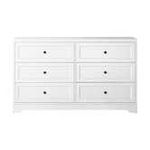 Living Fusion White Aurora 6 Drawer Chest