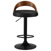 Living Fusion Orville Faux Leather Adjustable Barstools