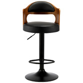 Living Fusion Maryse Faux Leather Adjustable Barstools