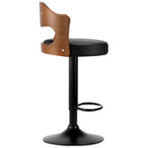 Living Fusion Maryse Faux Leather Adjustable Barstools