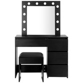 Living Fusion 2 Piece Janet Dressing Table &amp; Stool Set