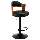 Living Fusion Maryse Faux Leather Adjustable Barstools