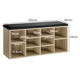 Living Fusion Georgia Shoe Storage Bench