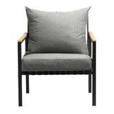 Living Fusion Black &amp; Grey Auburn Outdoor Armchair