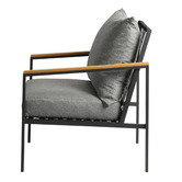 Living Fusion Black &amp; Grey Auburn Outdoor Armchair