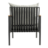 Living Fusion Black &amp; Grey Auburn Outdoor Armchair