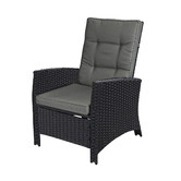 Living Fusion 2 Piece Malvar Sun Lounge Chair &amp; Ottoman Set