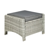 Living Fusion 2 Piece Malvar Sun Lounge Chair &amp; Ottoman Set