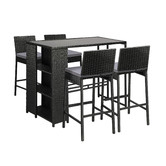 Living Fusion 4 Seater Anhur Outdoor Dining Table &amp; Chair Set
