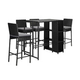 Living Fusion 4 Seater Anhur Outdoor Dining Table &amp; Chair Set
