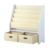Living Fusion Kids&#039; Amenet 2 Drawer Book &amp; Toy Storage Rack