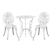 Living Fusion 2 Seater Regina Aluminium Outdoor Bistro Set