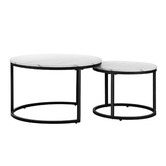 LivingFusion 2 Piece Heidi Nesting Coffee Table Set | Temple & Webster