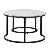 Living Fusion 2 Piece Heidi Nesting Coffee Table Set