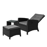 Living Fusion Nixon PE Rattan Outdoor Lounge Set