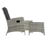 Living Fusion Nixon PE Rattan Outdoor Lounge Set