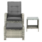 Living Fusion Nixon PE Rattan Outdoor Lounge Set