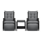 Living Fusion 2 Seater Beau PE Rattan Outdoor Lounge Set