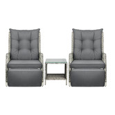Living Fusion 2 Seater Beau PE Rattan Outdoor Lounge Set
