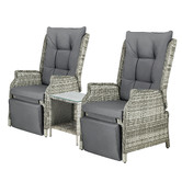 Living Fusion 2 Seater Beau PE Rattan Outdoor Lounge Set
