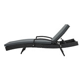 Living Fusion Kingston PE Rattan Sun Lounge