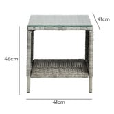 Living Fusion 2 Seater Beau PE Rattan Outdoor Lounge Set