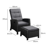 Living Fusion Nixon PE Rattan Outdoor Lounge Set
