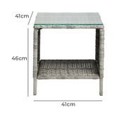 Living Fusion Nixon PE Rattan Outdoor Lounge Set