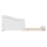 Living Fusion Olive Pine Wood Single Trundle Bed
