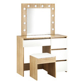 Living Fusion 2 Piece Janet Dressing Table &amp; Stool Set