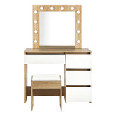Living Fusion 2 Piece Janet Dressing Table &amp; Stool Set