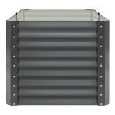 Living Fusion Grey Pierre Galvanised Steel Garden Beds