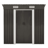 Living Fusion Edison Galvanised Steel Storage Shed