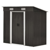 Living Fusion Edison Galvanised Steel Storage Shed