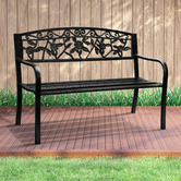 Living Fusion 3 Seater Rose Arman Steel Garden Bench