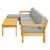 Living Fusion 5 Seater Ivan Outdoor Sofa &amp; Table Set