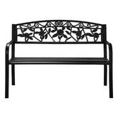 Living Fusion 3 Seater Rose Arman Steel Garden Bench