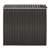 Living Fusion Edison Galvanised Steel Storage Shed with Base