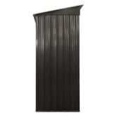 Living Fusion Dark Grey Edison Galvanised Steel Storage Shed