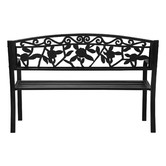 Living Fusion 3 Seater Rose Arman Steel Garden Bench