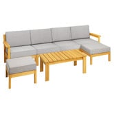 Living Fusion 6 Seater Ivan Outdoor Sofa &amp; Table Set