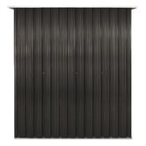 Living Fusion Dark Grey Edison Galvanised Steel Storage Shed