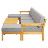 Living Fusion 6 Seater Ivan Outdoor Sofa &amp; Table Set
