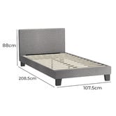 Living Fusion Alonzo Upholstered Bed Frame
