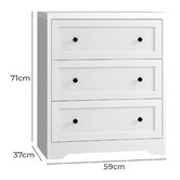 Living Fusion Aurora 3 Drawer Chest