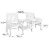 Living Fusion 2 Seater Levi Outdoor Table &amp; Chair Set