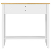 Living Fusion White Aldan 2 Drawer Console Table