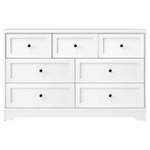 Living Fusion White Aurora 7 Drawer Chest